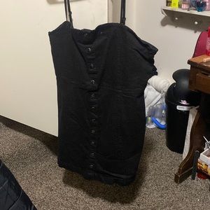Black Button up Dress